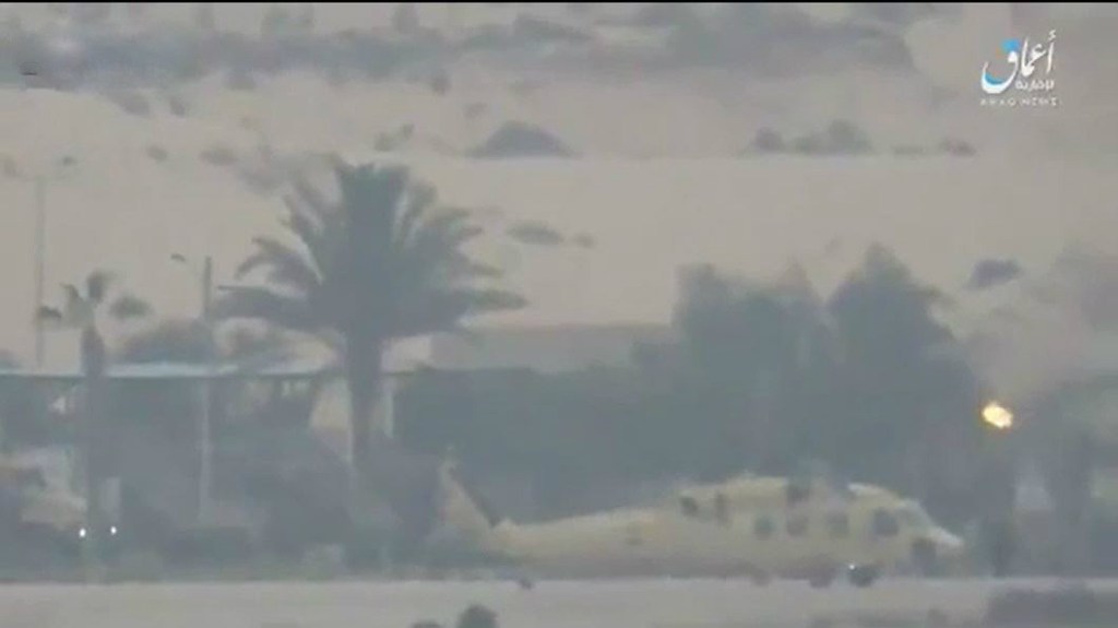 Video: ISIS Terroristen zerstören mit ATGM einen Helikopter auf Militärflughafen im Sinai in&nbsp;Ägypten
