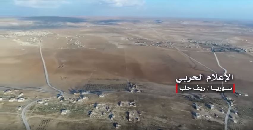 Video: Drohnen-Aufnahmen des umkämpften Gebiets in&nbsp;Süd-Aleppo