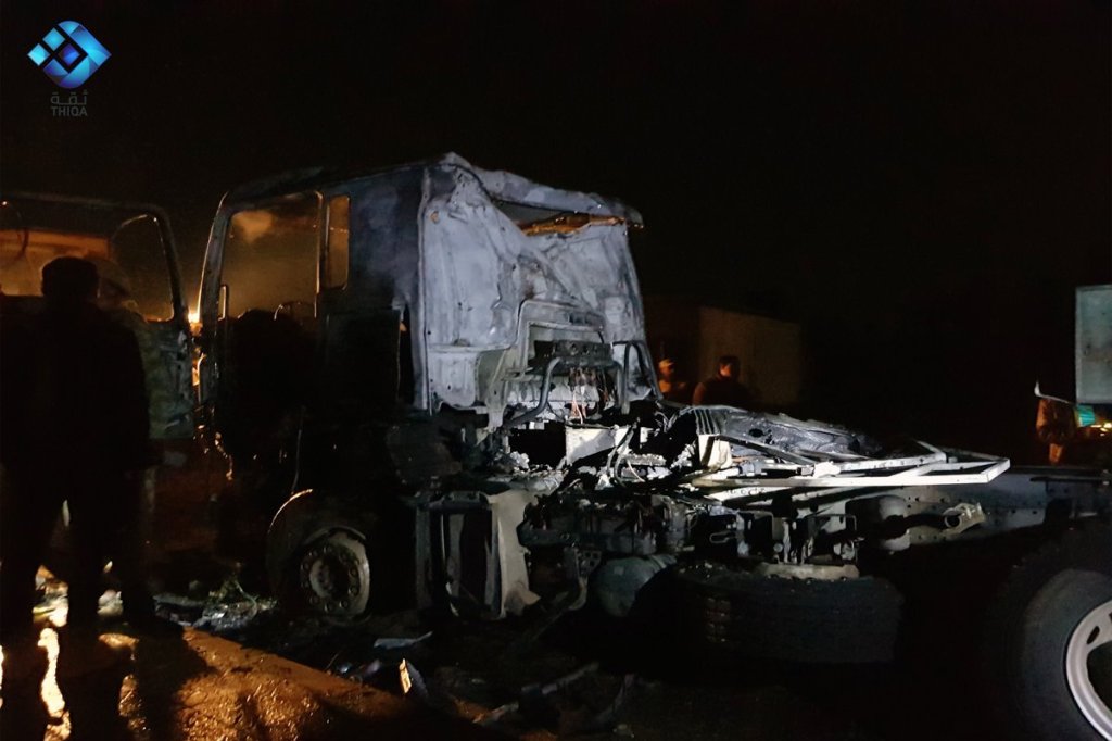 Videos/Fotos: Türkischer Konvoi in Süd-Aleppo nach Explosion zur Umkehr&nbsp;gezwungen