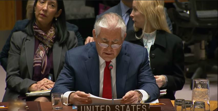 Tillerson- Russland verantwortlich für alle Chemie-Waffen Vorfälle in Syrien, unabhängig vom wahren&nbsp;Täter