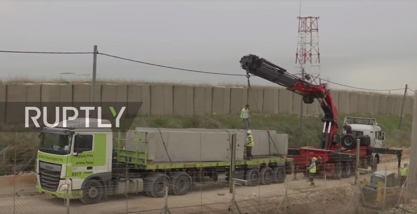 Video: Israel beginnt den Bau der umstrittenen mauer an der Grenze zum&nbsp;Libanon