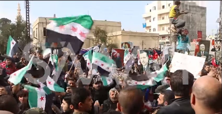 Video: Jihadisten Demo der FSA im besetzten Azaz in&nbsp;Aleppo