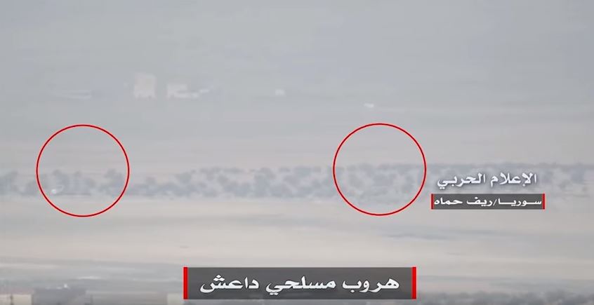 Video: ISIS Terroristen rennen um ihr Leben während Syrische Armee in Nordosten von Hama&nbsp;anrückt