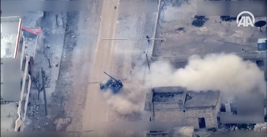 Video: YPG Militante nehmen in Afrin Türkische Gebiete unter Beschuss und werden beim Versuch unterzutauchen von Türkischer Luftwaffe&nbsp;eliminiert