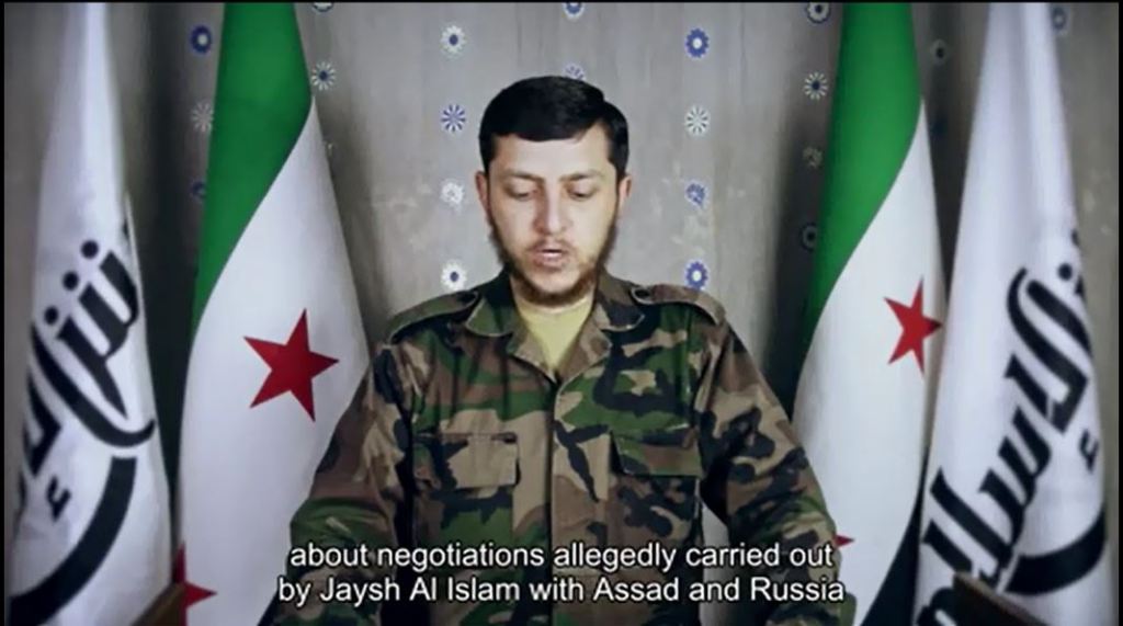 Video: Jaish al-Islam behauptet nicht mit Damaskus zu verhandeln um Ost-Ghouta aufzugeben, und schwört bis zum Martyrium zu&nbsp;kämpfen