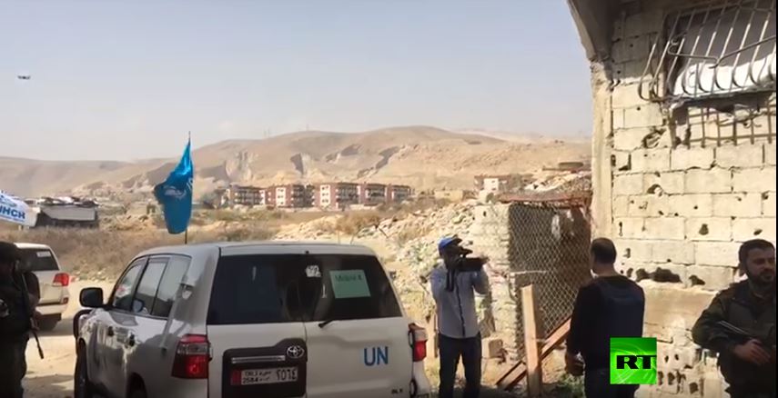 Video: Erster Hilfskonvoi trifft im Syrischen Ost-Ghouta&nbsp;ein