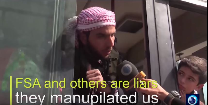 Video: FSA-Militant-„Freie Syrische Armee und andere sind Lügner und Manipulanten…Saudi Dollar haben uns zerstört.“