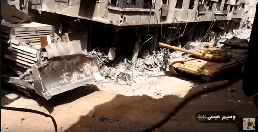 Video: Süd-Damaskus: Syrische Armee rückt im Flüchtlingscamp Yarmouk, gegen die ISIS&nbsp;vor