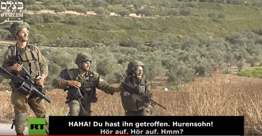 Video: Israelische Regime-Soldaten, zelebrieren wie sie auf Palästinenser&nbsp;schießen