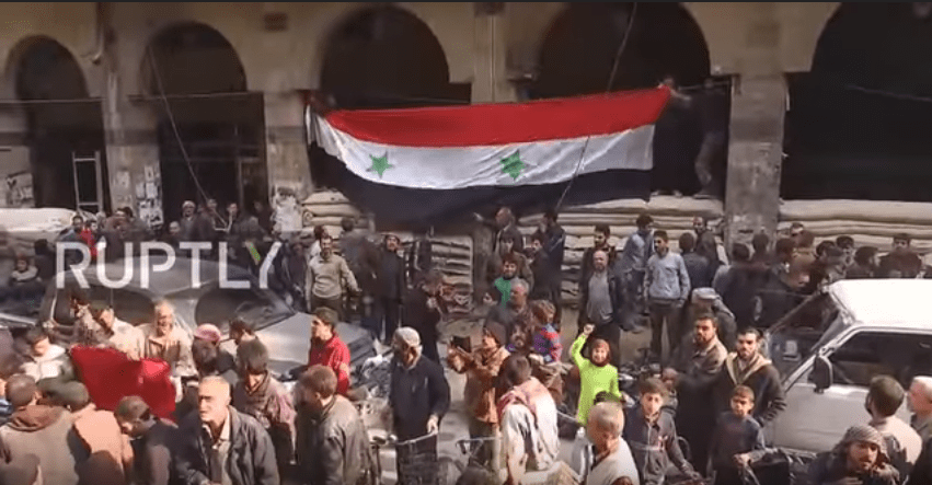 Ost-Ghouta: Video- Einwohner aus Douma zelebrieren ihre&nbsp;Befreiung