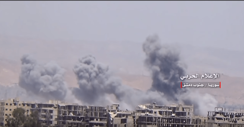 In Videos: Syrische Armee zergliedert im Süden von Damaskus die Ortschaften die von der ISIS gehalten&nbsp;werden