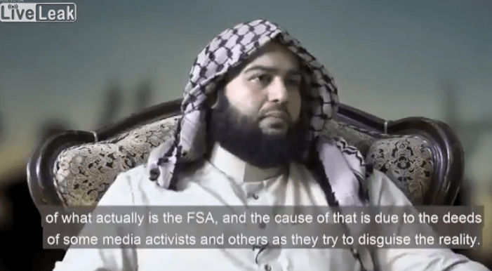 Video: Terror-Kleriker Muhaysini bezeichnet die Freie Syrische Armee (FSA) als einen Schirm, unter dem Jihadisten-Gruppierungen operieren